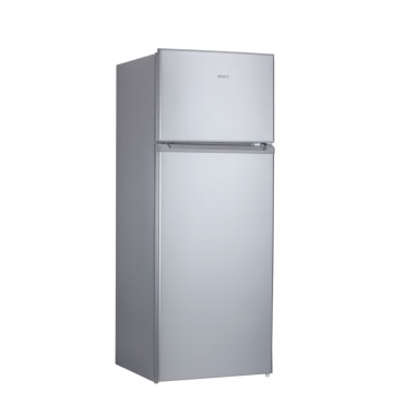(Resigilat) Frigider cu doua usi VIVAX DD-207E S, 204L, Clasa E, Termostat reglabil, Iluminare LED, Usi reversibile, Suprafata painted metal, 3 Rafturi de Sticla securizata, H 143 cm, Argintiu - Img 7