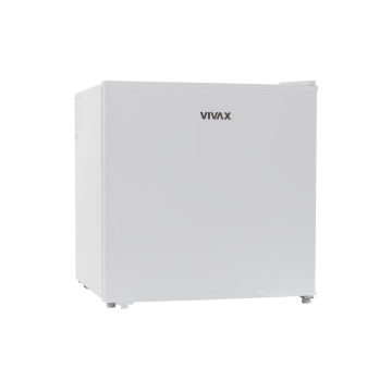 (Resigilat) Frigider minibar cu o usa VIVAX MF-45E, Capacitate 43L, Clasa E, Termostat reglabil, Compartiment gheata, Usa reversibila, Raft de Sticla securizata, Înalțime 49.2 cm, Alb