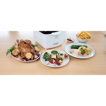(Resigilat) Friteuza Russell Hobbs CycloFry Plus 22101-56, 1300W, 220°C, accesorii incluse, control digital, 1kg, Alb - Img 6