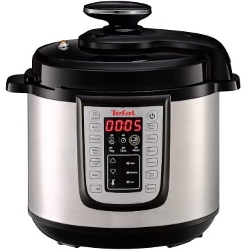 (Resigilat) Oala sub presiune electrica Tefal CY505E30 One Pot, 1200 W, 5.8 L, 25 de programe, pastrare la cald, Negru