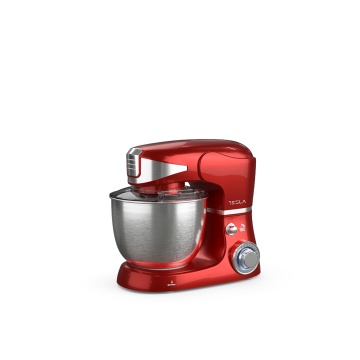 Robot de bucatarie Tesla KR600RA, 1000 W, 6 vitezebol inox 5 L, masina de tocat+blender, Rosu - Img 5