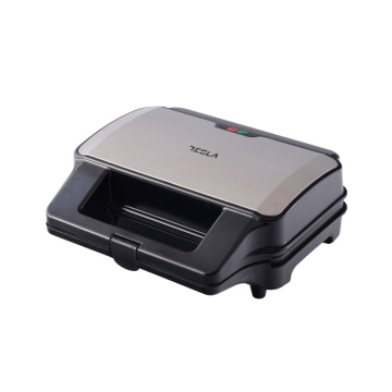 Sandwich maker 3 in 1 Tesla MG201BX, 900WPlaci detasabile antiaderente, LED, Negru/ Inox - Img 1