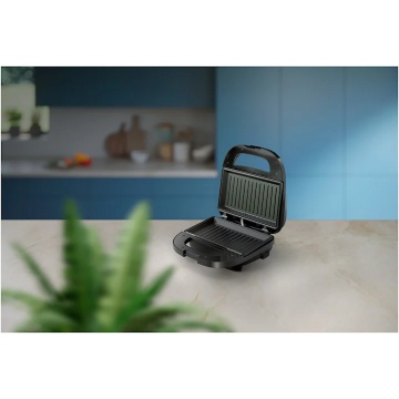 Sandwich-maker Philips HD2330/90 seria 3000, 750 W, Plite neaderente si versatile pentru sandwich-uri, panini si altele, Leduri indicatoare, Sistem de blocare rapida, Comutator pornit/oprit, Negru - Img 14