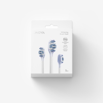 Set 3 capete, compatibile cu periutele electrice Mova, Whitening - Img 2