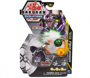 Set 3 figurine Bakugan Evolutions Platinum Power Up, Warrior Whale, Furv, Sledge, Multicolor, 7 cm