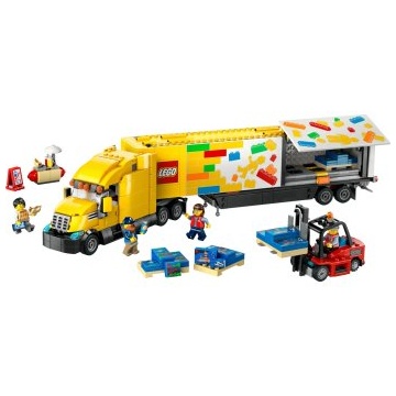 Set de Constructie LEGO® City - Camion de livrare galben 60440, 1061 piese - Img 10