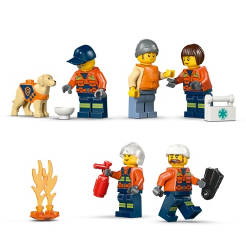 Set de constructie LEGO® City - Set Barca de salvare si elicopter ale Pazei de Coasta 60504, 742 piese - Img 6
