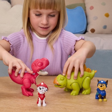 Set dinozaur cu figurina, Paw Patrol, Roaring Pup Pals, Marshall - Img 2