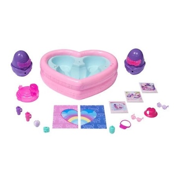 Set figurine Hatchimals Alive Curcubeu, Spin Master, Bestie Pool Party - Img 2