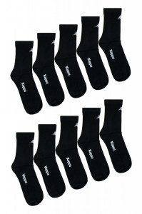 Set Kappa 10 perechi de sosete medii, barbati - Negru