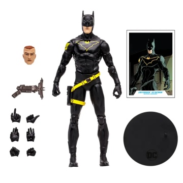 Spin Master - Figurină de colecție DC Multiverse – Jim Gordon ca Batman, 7 inch, 18 cm, McFarlane Toys, ediție 2023, articulată, Negru - Img 4