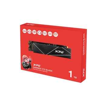 SSD ADATA XPG GAMMIX S70 BLADE 1TB PCIe Gen4x4 M.2 - Img 1