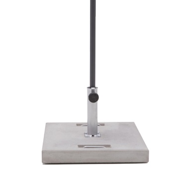 Suport umbrela terasa, cu roti, beton, 50 kg, 57 x 57 cm, H 7 cm, gri - Img 3