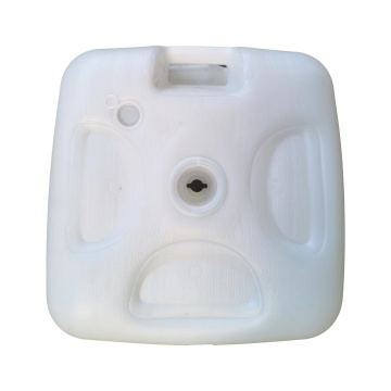 Suport umbrela terasa, plastic, 47 x 47 cm, H 15 cm, alb - Img 4