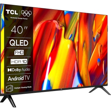 Televizor Smart QLED TCL 40V5C, 100 cm, Full HD, Android TV, Dolby Audio, Negru, Clasa F - Img 11