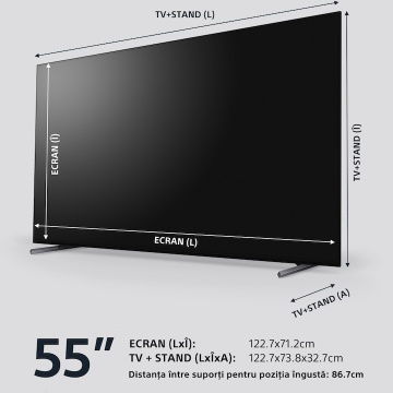Televizor Sony BRAVIA OLED 55A80L, 139 cm, Smart Google TV, 4K Ultra HD, 100 Hz, Clasa G - Img 17