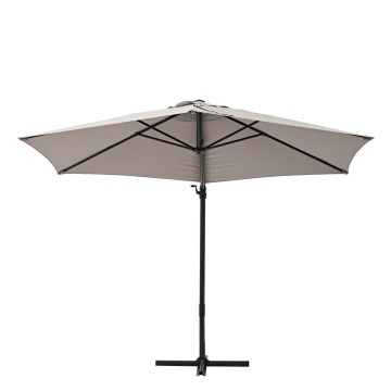 Umbrela terasa, aluminiu/otel/poliester, Ø 290 cm, H 251 cm, crem - Img 3