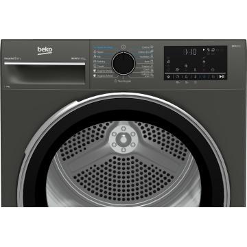 Uscator de rufe Beko B3T49233M Pompa de caldura, 9 kg, 15 programe, Clasa D, Iron Finish, RecycledDry, OptiSense, Aquawave, Hygienic Refresh, Antracit - Img 4