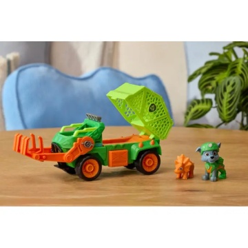 Vehicul de salvare cu figurina, Paw Patrol, Dino Rescue Recycler, Rocky - Img 6