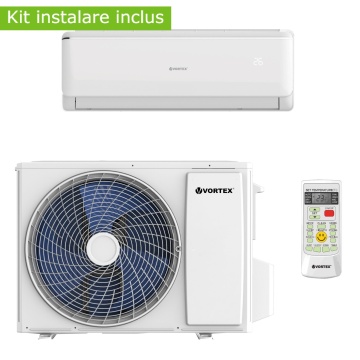 Aer conditionat Vortex Wi-Fi VAI2425FFW , 24000 BTU, clasa energetica A++, cu kit de instalare inclus