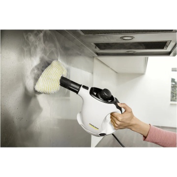 Aparat de curatat cu abur multifunctional Karcher SC 1 EasyFix, 1200 W, 3 bar, rezervor 0,2 l, kit curatare podea, accesorii curatare suprafete multiple, 1.516-401.0, Alb/Negru - Img 5