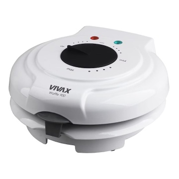 Aparat de facut vaffle / gofre Vivax WM-900WH, 900W, 5 forme, termostat, indicator luminos, invelis antiaderent, protectie supraincalzire - Img 1