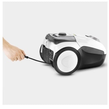 Aspirator cu sac Karcher VC 2, 1.198-035.0, 700W, 2 l, Tub telescopic din metal, HEPA 13, accesorii, Alb/Negru - Img 5