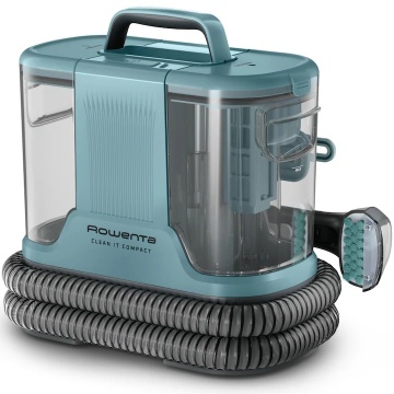 Aspirator cu spalare Rowenta Clean IT IN3021F0, 400W, putere aspirare 11.5kPa, rezervor apa & detergent 1.4L, rezervor apa murdara 0.85L, perie 8 cm, perie spatii inguste, accesoriu autocuratare, design compact, verde & turcoaz - Img 11