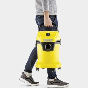 Aspirator umed-uscat Karcher WD 3 V-17/4/20, 1000 W, recipient 17 l, furtun 2 m, functie de suflare, filtru cartus, sac de filtrare, Galben/Negru - Img 7