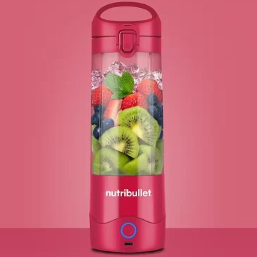 Blender portabil Nutribullet® NBP003MA, Cupa 475 ml, USB-C, Magenta - Img 2