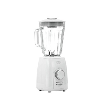 Blender Vivax BL-600G, 600 W, capacitate 1, 5 L, borcan de sticla, 2 viteze, Alb - Img 3