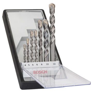 Bosch Set 7 burghie Robust Line CYL-3 pentru beton 4/5/6/8/10/12mm, caseta - Img 1