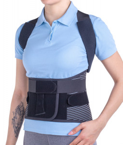 Corset toraco lombo sacral Triamed Tls Fix, SRT138, Negru - Img 2