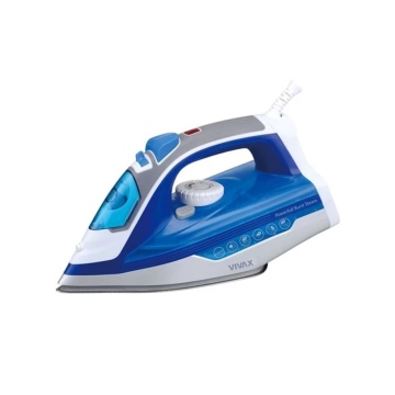 Fier de calcat cu abur Vivax IR-2200SS, Putere 2200W, termostat reglabil, rezervor de apa 320ml, Albastru