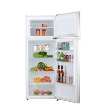 Frigider cu doua usi VIVAX DD-207E X, 204L, Clasa E, Termostat reglabil, Iluminare LED, Usi reversibile, Suprafata painted metal, 3 Rafturi de Sticla securizata, H 143 cm, Inox - Img 6
