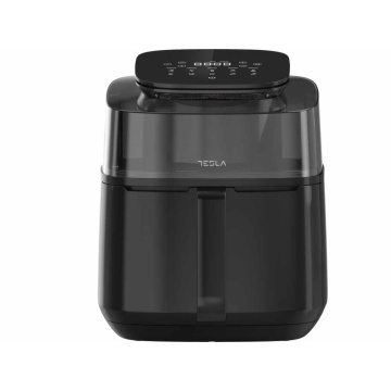 Friteuza aer cald Tesla AF550BG, 5 L, 1500WPanou digital, vizibilitate cos, 10 progr, Negru - Img 4