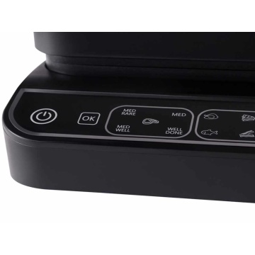Gratar electric Tesla GR500BG, 2000 W, 10 programeLED, control digital, 30x23cm, negru/sticla - Img 2