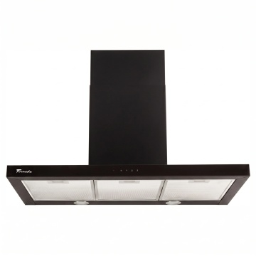 Hota Decorativa Tornado Lara 1200 (90), 1 motor, latime 90 cm, 3 viteze, absorbtie 1200 m3/ora, Negru