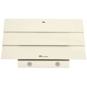Hota Decorativa Tornado Megas 1200 (90) LED, clasa A, 1 motor Turbo, latime 90 cm, 4 viteze, absorbtie 1200 m3/ora, filtru anti-grasimi aluminiu 5 straturi, Bej - Img 2
