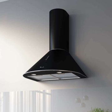 Hota tip Cupola Tornado Violla 750 (50) LED, 1 motor Turbo, latime 50 cm, 3 viteze, absorbtie 750 m3/ora, filtru anti-grasimi aluminiu 5 straturi, Negru