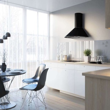 Hota tip Cupola Tornado Violla 750 (50) LED, 1 motor Turbo, latime 50 cm, 3 viteze, absorbtie 750 m3/ora, filtru anti-grasimi aluminiu 5 straturi, Negru - Img 3