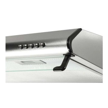 Hota traditionala Tornado Bona 10 (50) LED, 1 motor, latime 50 cm, absorbtie 380 m3/ora, filtru anti-grasimi aluminiu 5 straturi, Inox