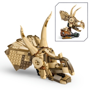 LEGO® Jurassic World - Fosile de dinozaur: craniu de Triceratops 76969, 468 piese - Img 5