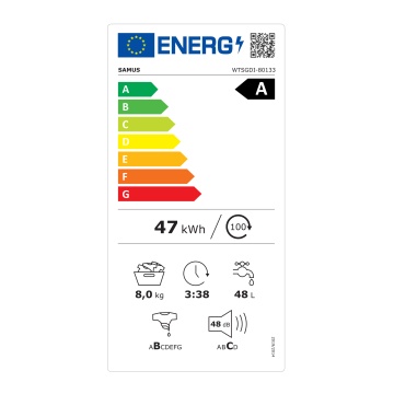 Masina de spalat rufe cu incarcare verticala Samus WTSGDI-80133 - Img 6