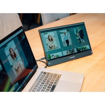 Monitor tactil portabil 14" Verbatim incl PBCarcasa plastic/PB 5000mAh/FHD 1920x1080 - Img 3