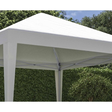 Pavilion gradina, otel/poliester, 295 x 295 cm, H 255 cm, alb - Img 2