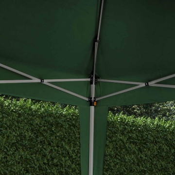 Pavilion gradina, otel/poliester, 295 x 295 cm, H 255 cm, verde - Img 4