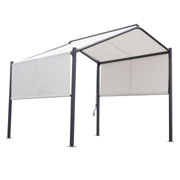Pavilion, otel/poliester, 300 x 300 cm, H 280 cm, alb