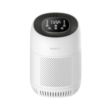 Purificator de aer HAVIT HAP102, 3 trepte de viteza, filtru HEPA, Alb - Img 1
