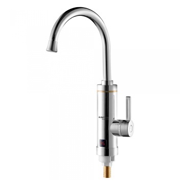 Robinet electric Albatros Crystalin, 3000 W, Incalzire instantanee, 30-60°C, Afisaj temperatura, IPX4, Pipa rotativa 360°